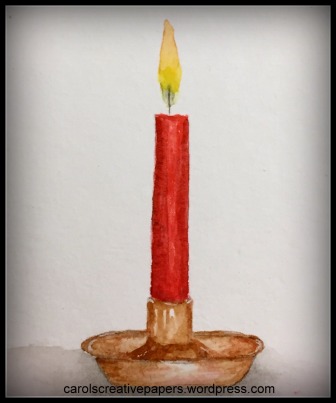 Candle in Watercolor